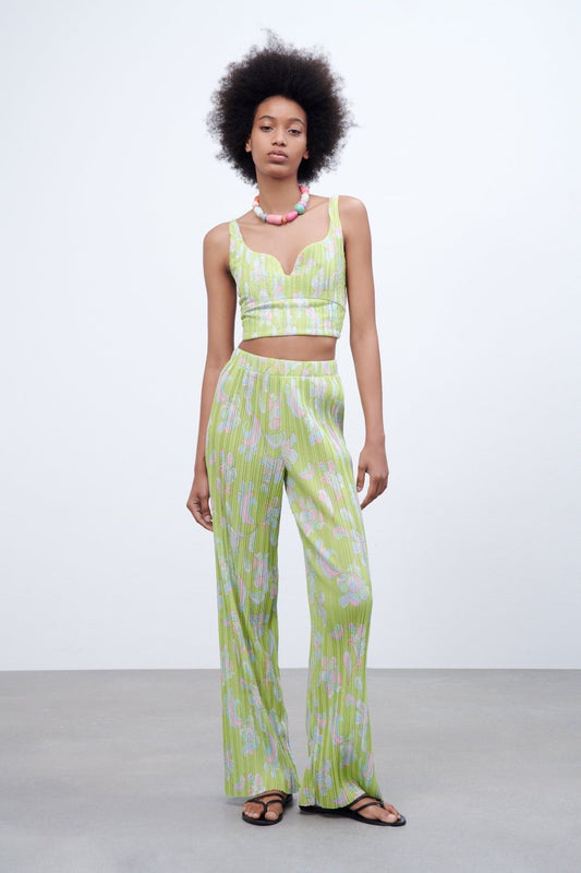 Top de tiros con estampado