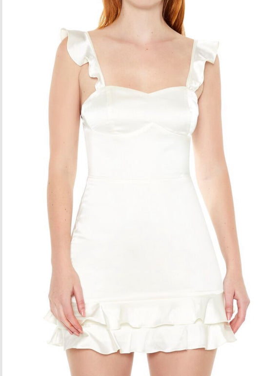 Vestido de seda con tirantes
